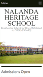 Mobile Screenshot of nalandaheritageschool.com